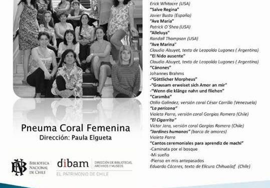 Pneuma Coral Femenino invita a su concierto coral “De amor y sacralidad”