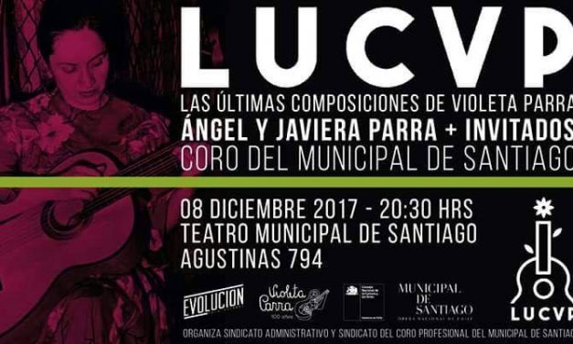 Coro del Municipal de Santiago invita a Concierto “Las Últimas Composiciones de Violeta Parra”