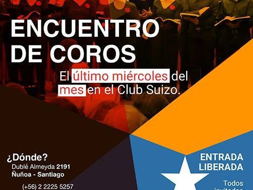 V Encuentro Coral Temporada 2017 en el Club Suizo de Santiago