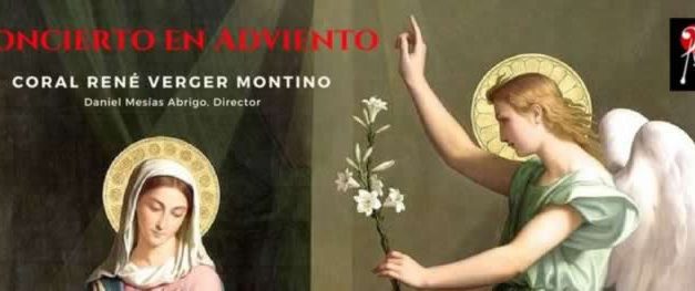 Invitación de concierto de adviento de la Coral René Verger Montino