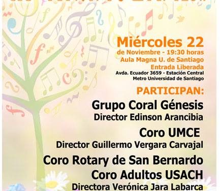 Coro Adulto USACH invita al 2º Festival Coral de Primavera 2017