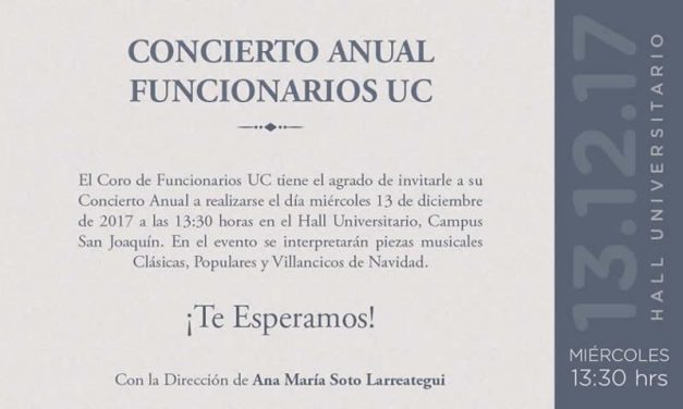 Concierto Anual del Coro de Funcionarios UC