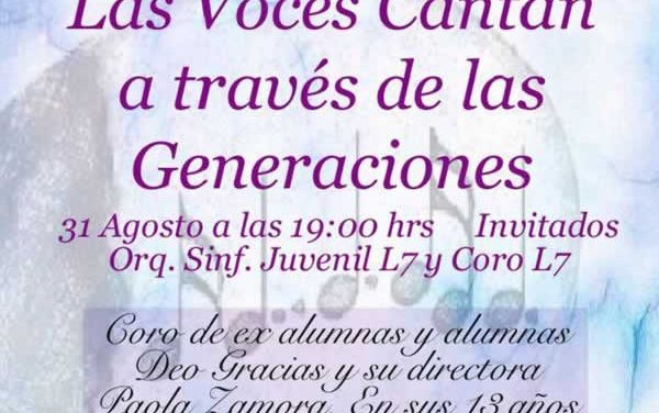 Coro Femenino Deo Gracias invita a Concierto de Aniversario Nº 76 del Liceo de Niñas Nº 7 Providencia