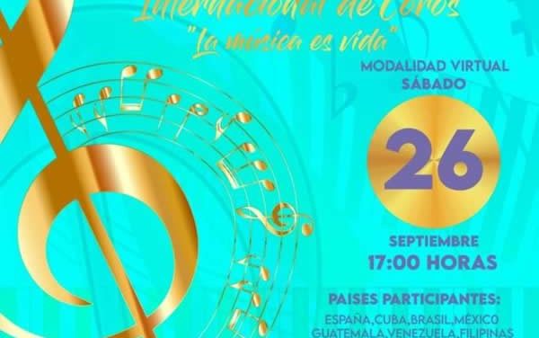 Primer Festival Internacional de Coros “La música es vida” será transmitido online